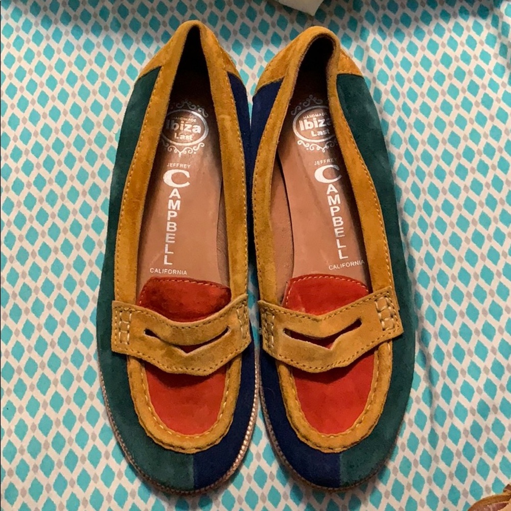 Jeffrey Campbell Suede Color Block Academy Loafer